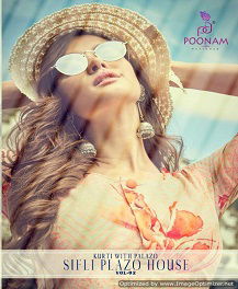 Poonam Sifli Plazo House 2 Rich Look Designer Kurti With Palazzo Collection at Wholesale Price
